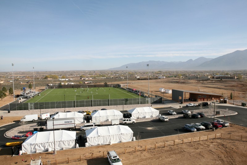 hot air balloon ride at Town of Taos Eco Park