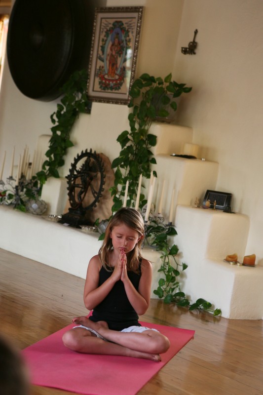 Kids engaged in yoga