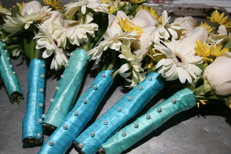 turquoise ribbon and NM wildflowers