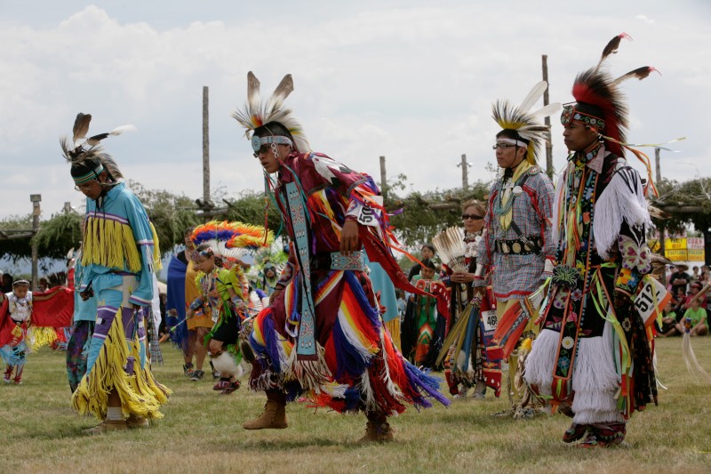 Taos Pueblo powwow grand entry