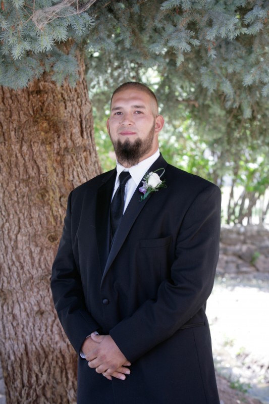 The groom on wedding day