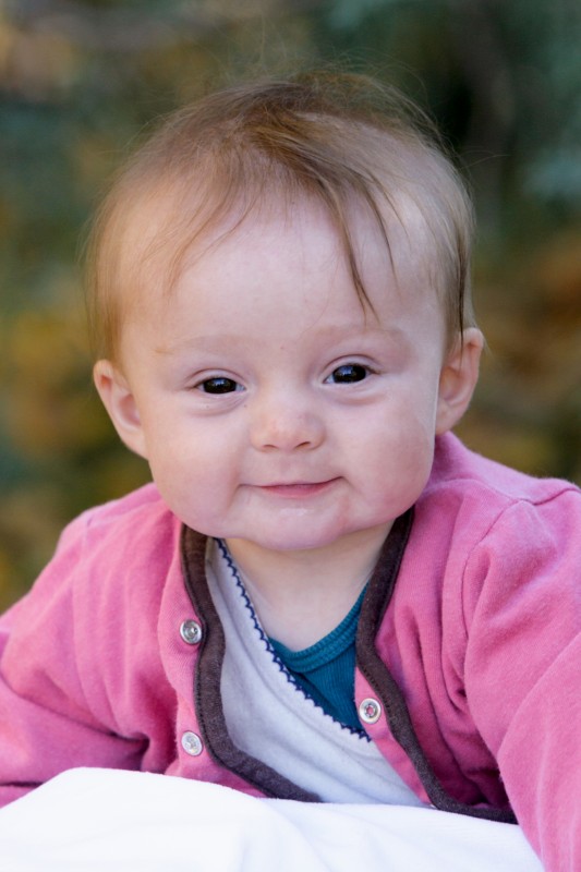 smiling baby portraits