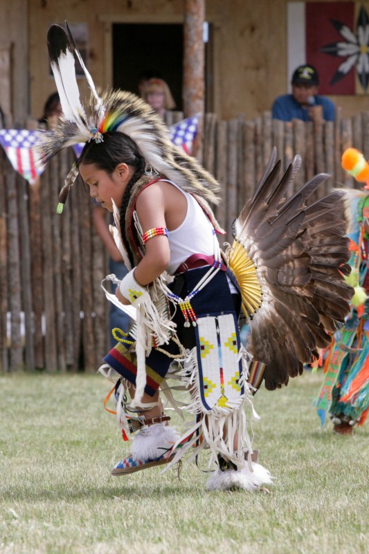 Dancing kid during Grand Entry