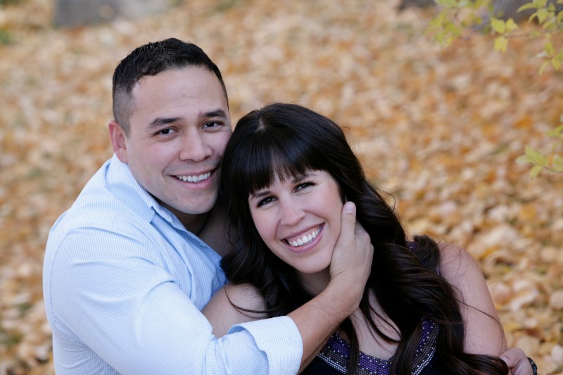 Engagement session in autumn