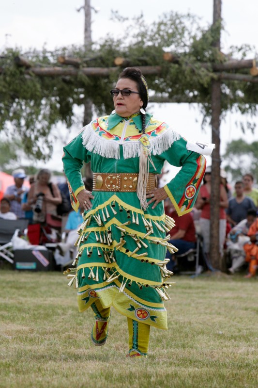 Native Taos powwow dancer