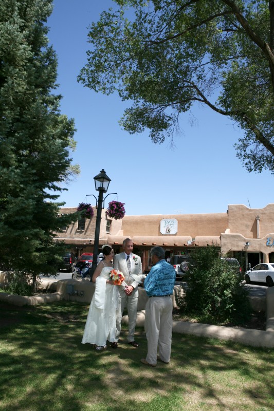 intimate small taos wedding