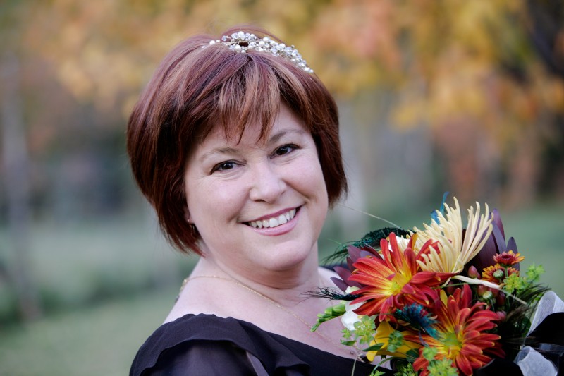 wedding bouquet with autumn colors