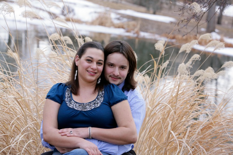 Winter on-location photography shoot