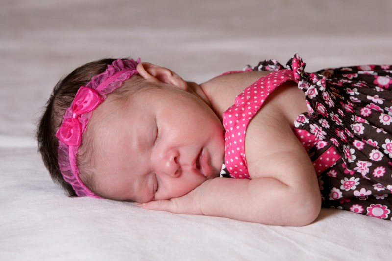 precious newborn sleeping
