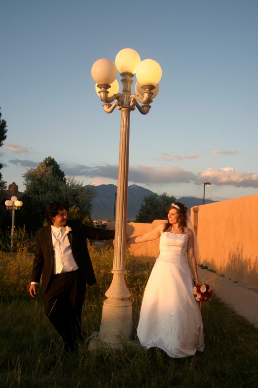 large wedding reception for taos couple