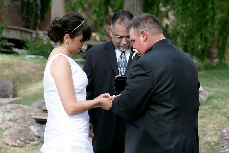 outdoor June wedding ceremony