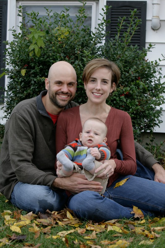 baby's first holiday portrait