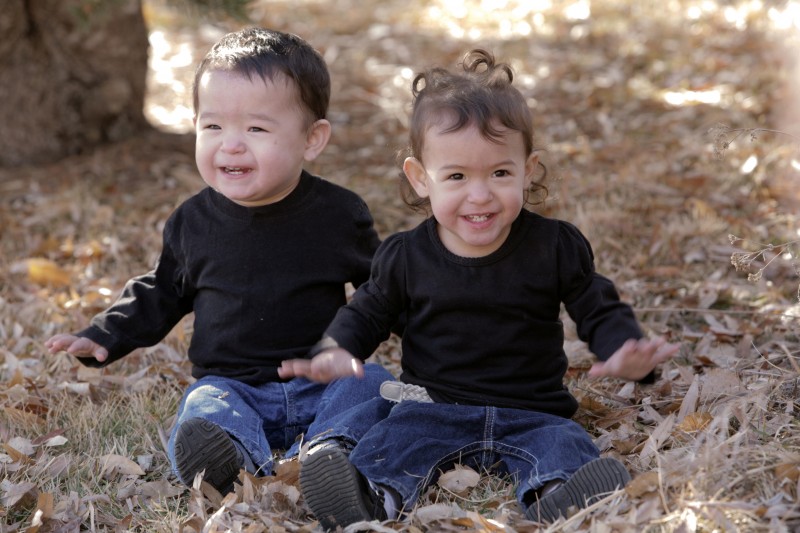 Twin babies in Taos