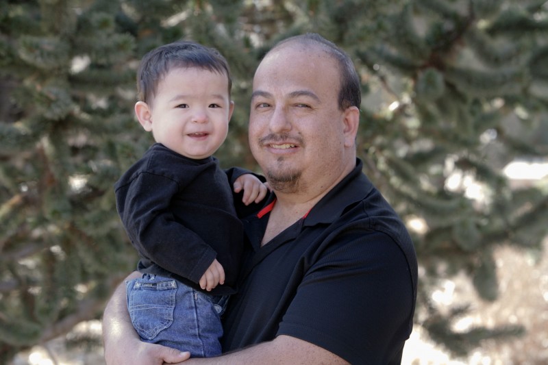 Father and son photographs