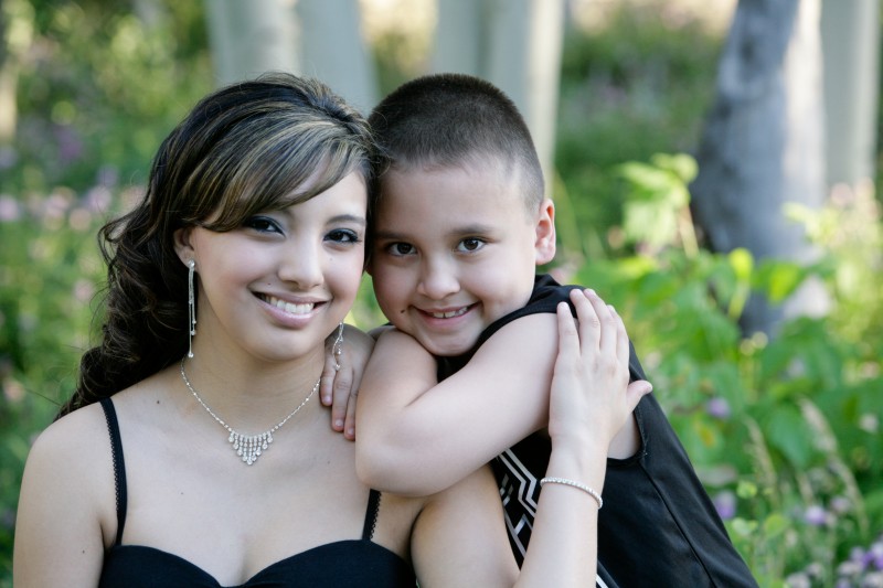 portraits of brother and sister