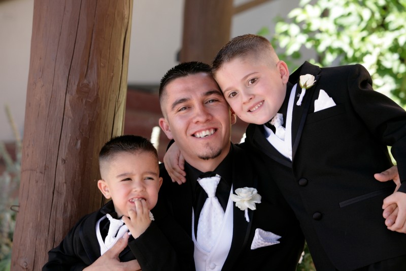 ring bearer in tuxedo