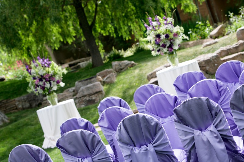 wedding colors: lavandar, purple, and plum
