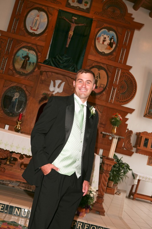 groom at altar