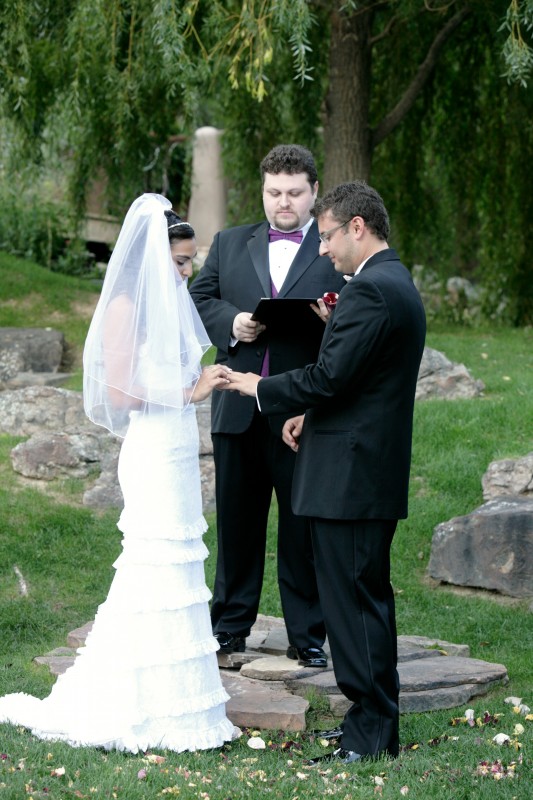outdoor taos wedding ceremony