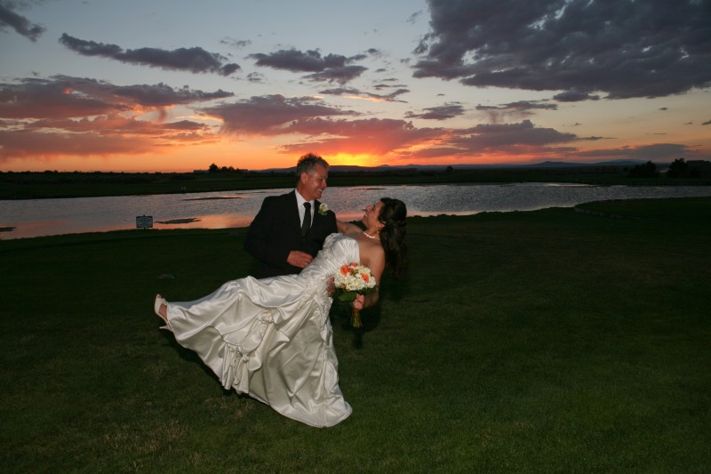 Newlyweds beginning "happily ever after"