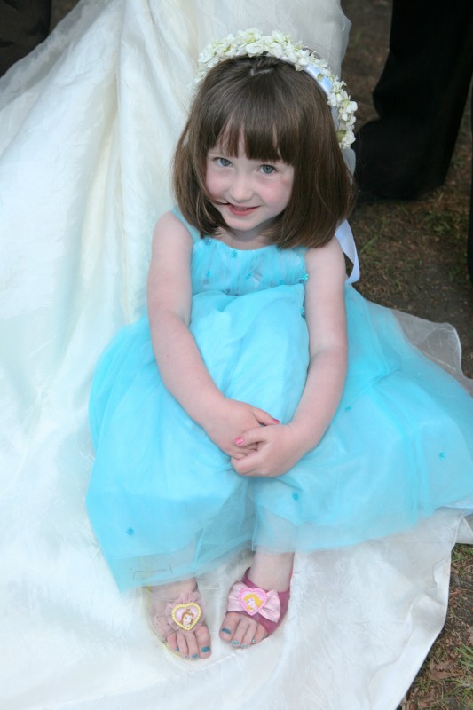 turquoise flower girl dress