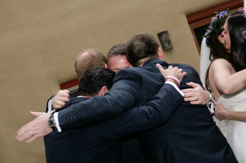 Groomsmen at Outdoor Wedding