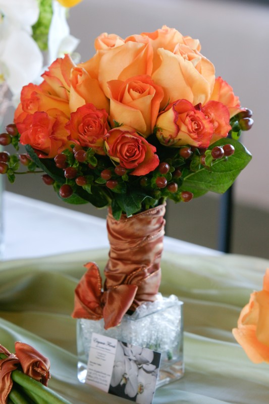 rose bridal bouquet