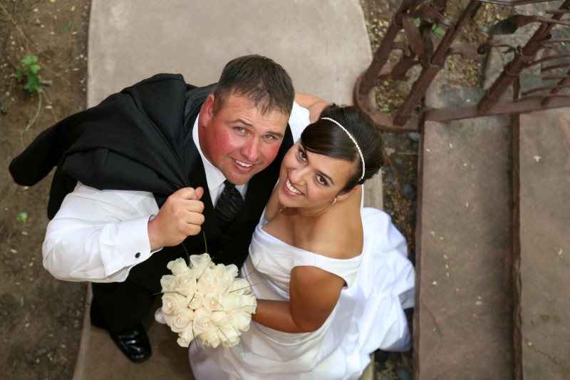 unique photography at wedding
