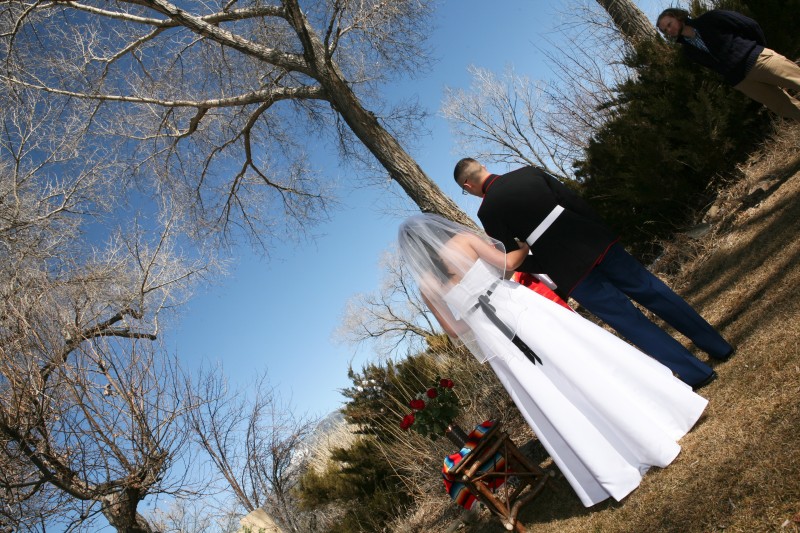 Unique and creative wedding portraits