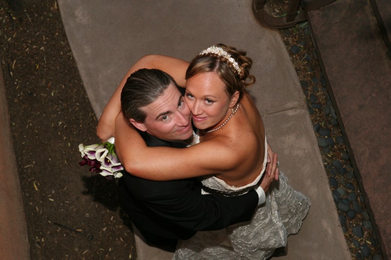 Unique photographs of bride and groom