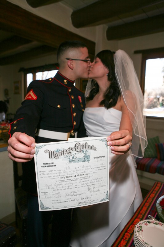 NM marriage license for Taos county 