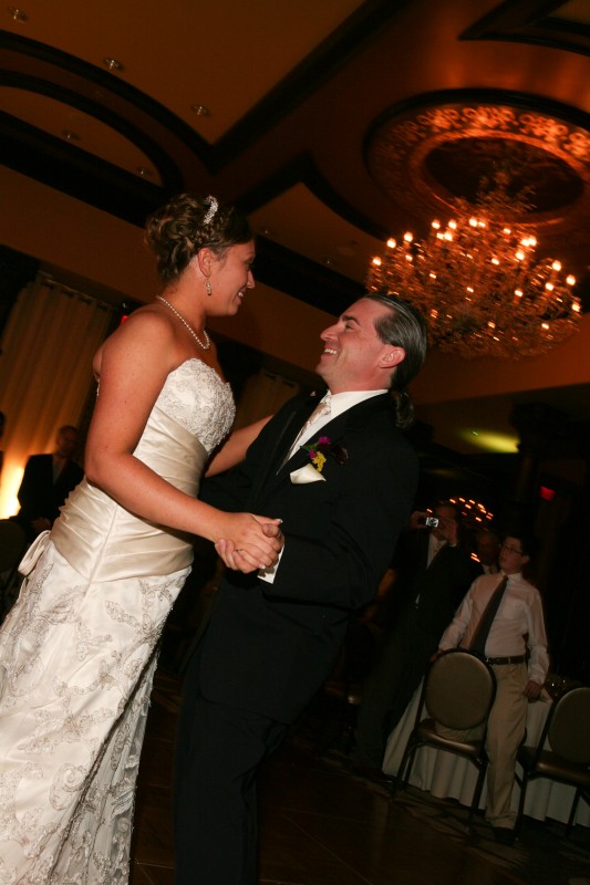 The first dance at wedding reception