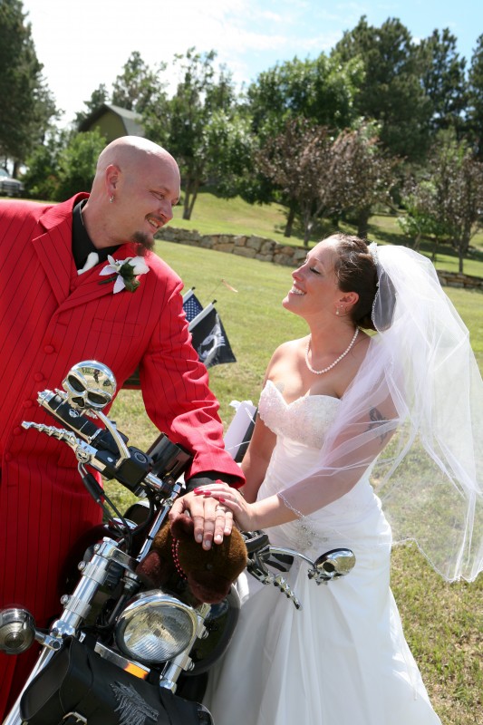 red river bike rally wedding