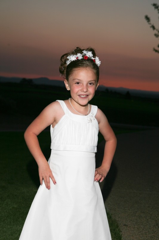 childrens portraits at dusk