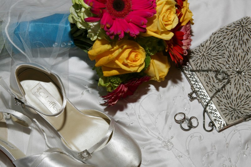 taos wedding flowers shoes rings