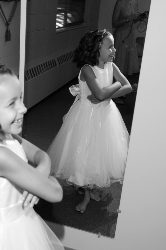 flower girl laughter