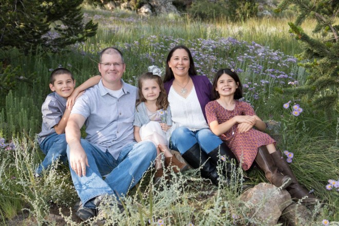 Texas family has family photographs taken on vacation in Red River