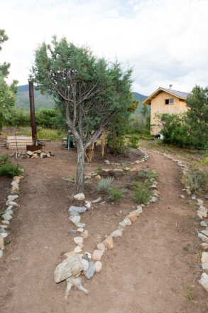 Outdoor campsite with trails and paths in Lama, NM