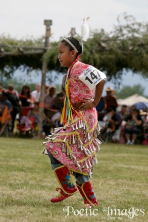 Dancing child at Taos Pueblo powwow