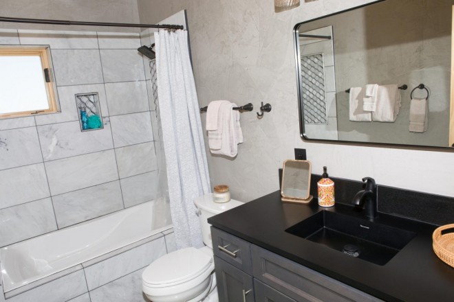 Photo to show bathroom for real estate listing