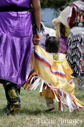 Child and Elder at Powwow