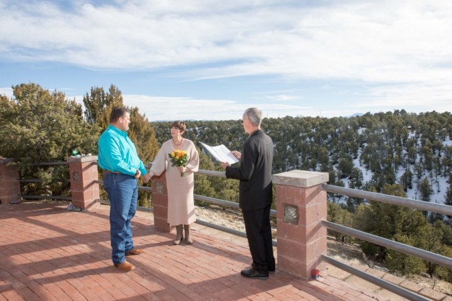 Carrie and Matt were married under the sunshine by Embracing Ceremony