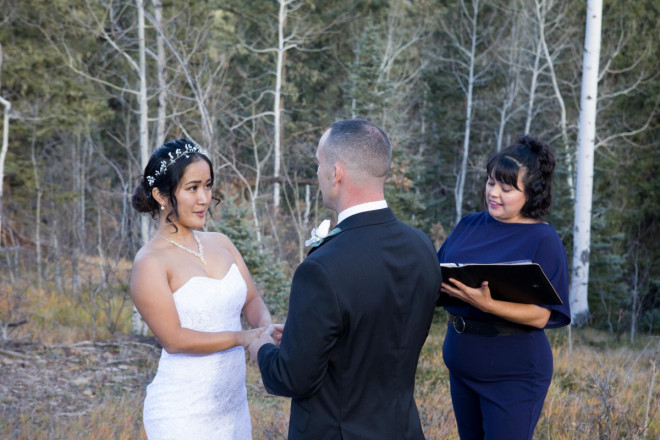 Chisato says her wedding vows to Matthew