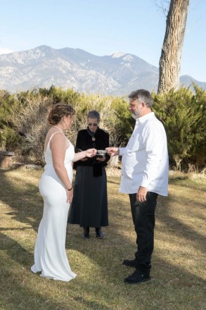 Rosie and Phil were married in Taos, NM instead of Scotland because of the pandemic