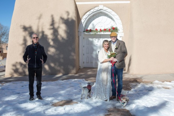 Another successful elopement package with bride and groom in Taos with Dan Jones with Embracing Ceremony.