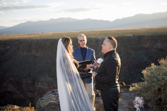 This sunrise elopement was officiated by Dan Jones of Embracing Ceremony