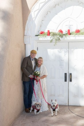 Lisa and Ian brought their dogs to their New Mexico elopement in Taos NM