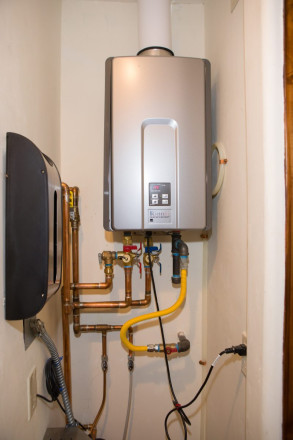 Documentation of utility closet in weekend rental condo in Taos