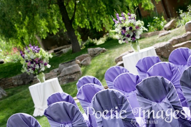 wedding colors: lavandar, purple, and plum