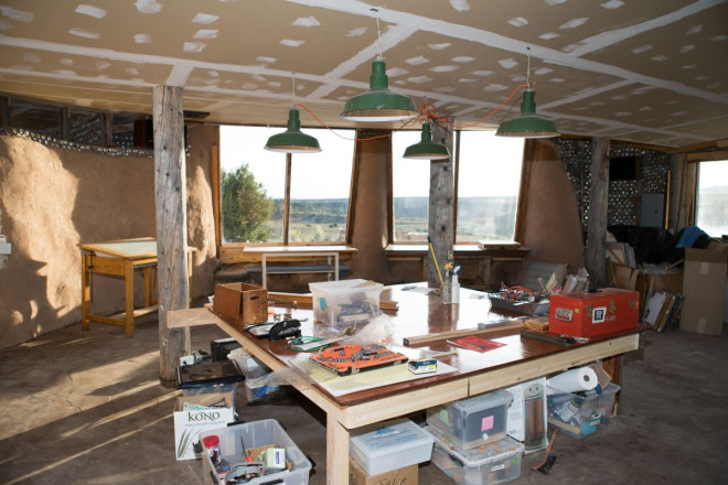 Artist Studio in Earthship in Taos, NM